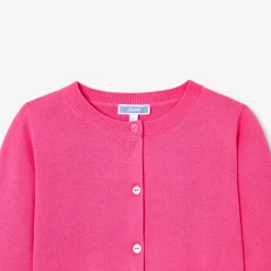 Pull, Sweat Et Cardigan-Jacadi Cardigan enfant fille - FUSCHIA CLAIR