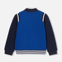 Pull, Sweat Et Cardigan-Jacadi Cardigan esprit Teddy enfant garçon - BLEU FONCE