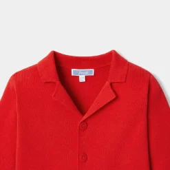 Pull, Sweat Et Cardigan-Jacadi Cardigan worker en tricot bébé garçon - ROUGE VIF