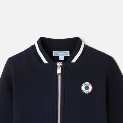 Pull, Sweat Et Cardigan-Jacadi Cardigan zippé bébé garçon - marine MARINE JACADI