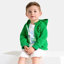 Pull, Sweat Et Cardigan-Jacadi Cardigan zippé bébé garçon - VERT