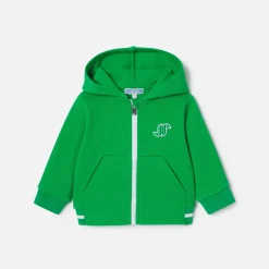 Pull, Sweat Et Cardigan-Jacadi Cardigan zippé bébé garçon - VERT