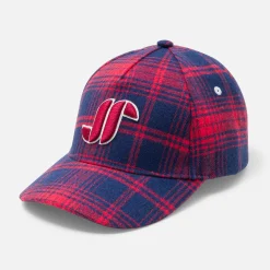 Accessoires-Jacadi Casquette enfant garçon en flanelle - MARINE/ROUGE
