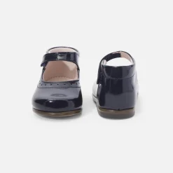 Babies, Charles Ix, Salomés Et Ballerines-Jacadi Charles IX bébé fille en cuir verni - marine MARINE JACADI