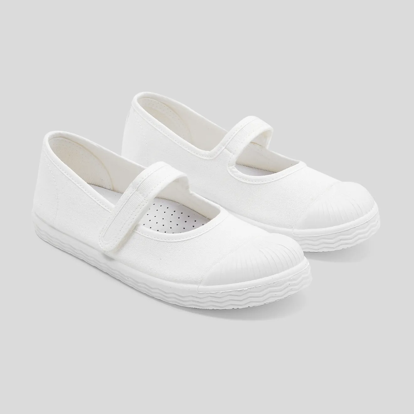 Chaussures En Toiles|Babies, Charles Ix, Salomés Et Ballerines-Jacadi Charles IX en toile enfant fille - blanc BLANC JACADI