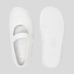 Chaussures En Toiles|Babies, Charles Ix, Salomés Et Ballerines-Jacadi Charles IX en toile enfant fille - blanc BLANC JACADI