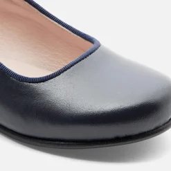 Babies, Charles Ix, Salomés Et Ballerines|Chaussures-Jacadi Charles IX enfant fille en cuir lisse - marine MARINE JACADI