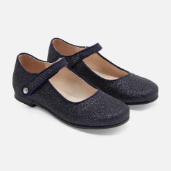 Babies, Charles Ix, Salomés Et Ballerines|Chaussures-Jacadi Charles IX enfant fille pailletées - marine MARINE JACADI