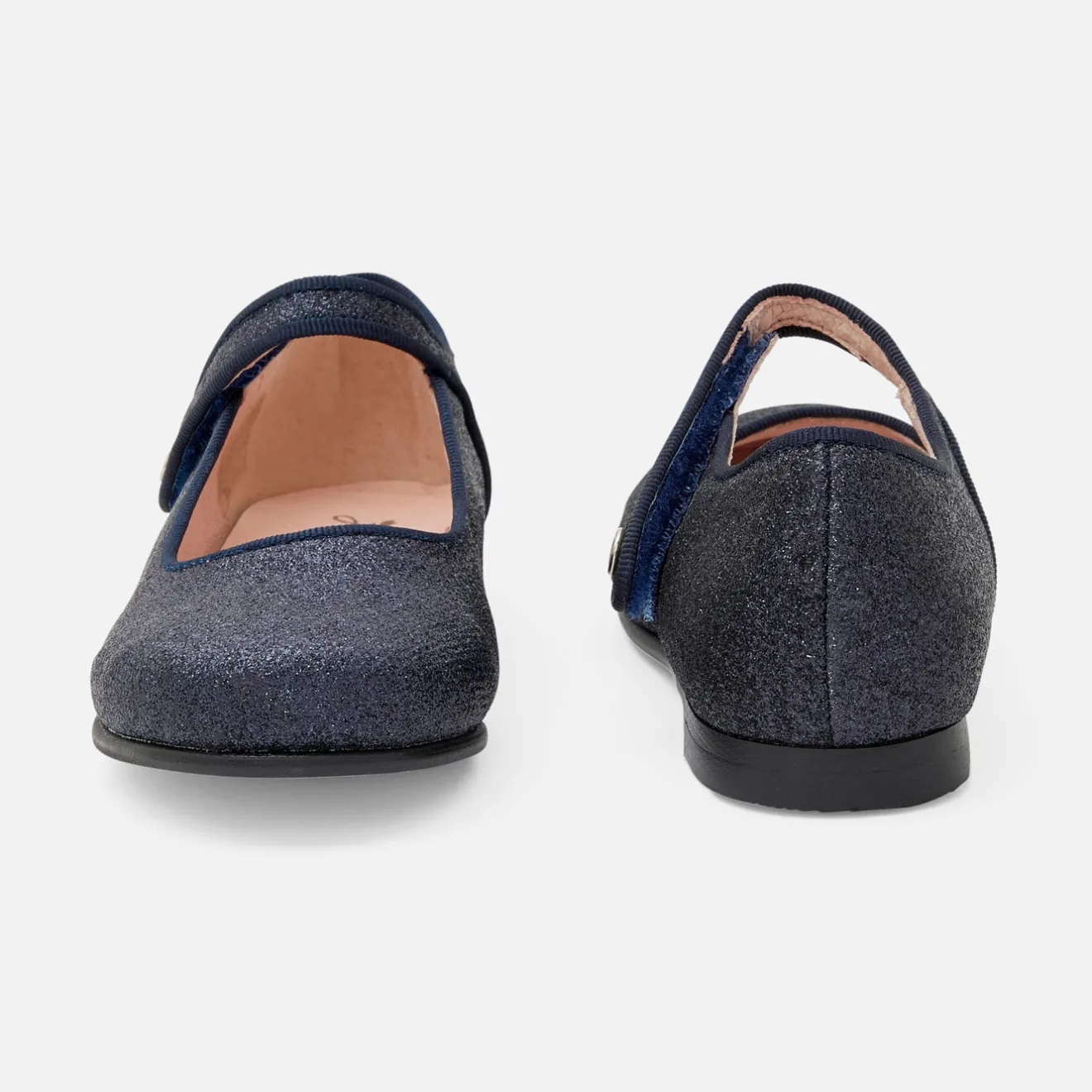 Babies, Charles Ix, Salomés Et Ballerines|Chaussures-Jacadi Charles IX enfant fille pailletées - marine MARINE JACADI