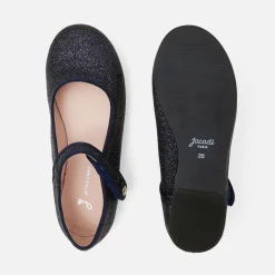 Babies, Charles Ix, Salomés Et Ballerines|Chaussures-Jacadi Charles IX enfant fille pailletées - marine MARINE JACADI