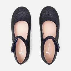 Babies, Charles Ix, Salomés Et Ballerines|Chaussures-Jacadi Charles IX enfant fille pailletées - marine MARINE JACADI