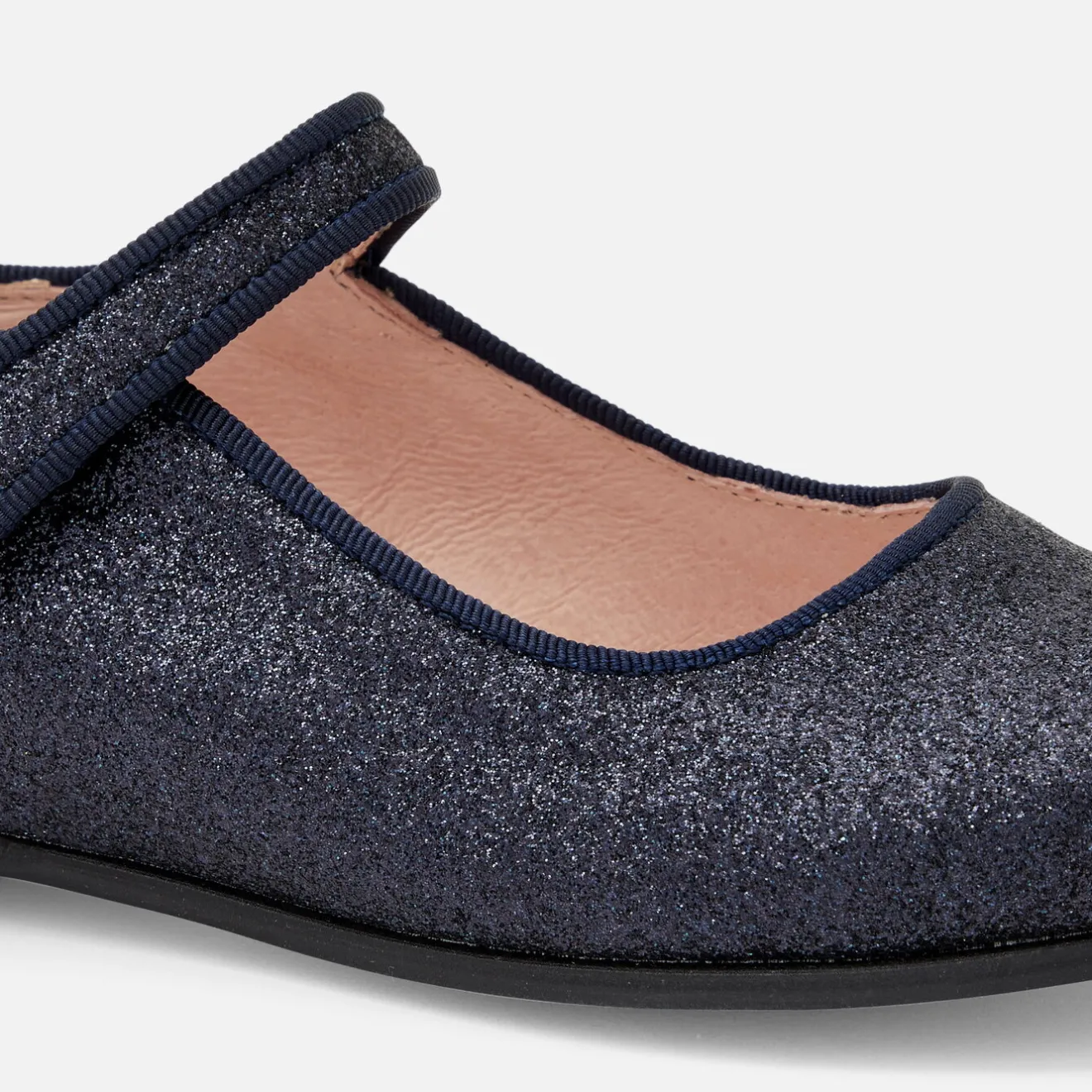 Babies, Charles Ix, Salomés Et Ballerines|Chaussures-Jacadi Charles IX enfant fille pailletées - marine MARINE JACADI