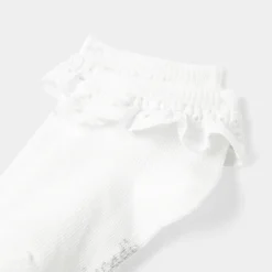 Accessoires-Jacadi Chaussettes bébé volantées - blanc BLANC JACADI
