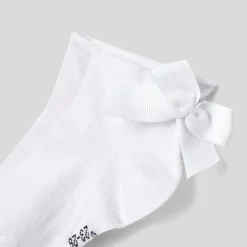 Accessoires-Jacadi Chaussettes enfant fille à nœud - blanc BLANC JACADI