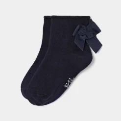 Accessoires-Jacadi Chaussettes enfant fille à nœud - marine MARINE JACADI