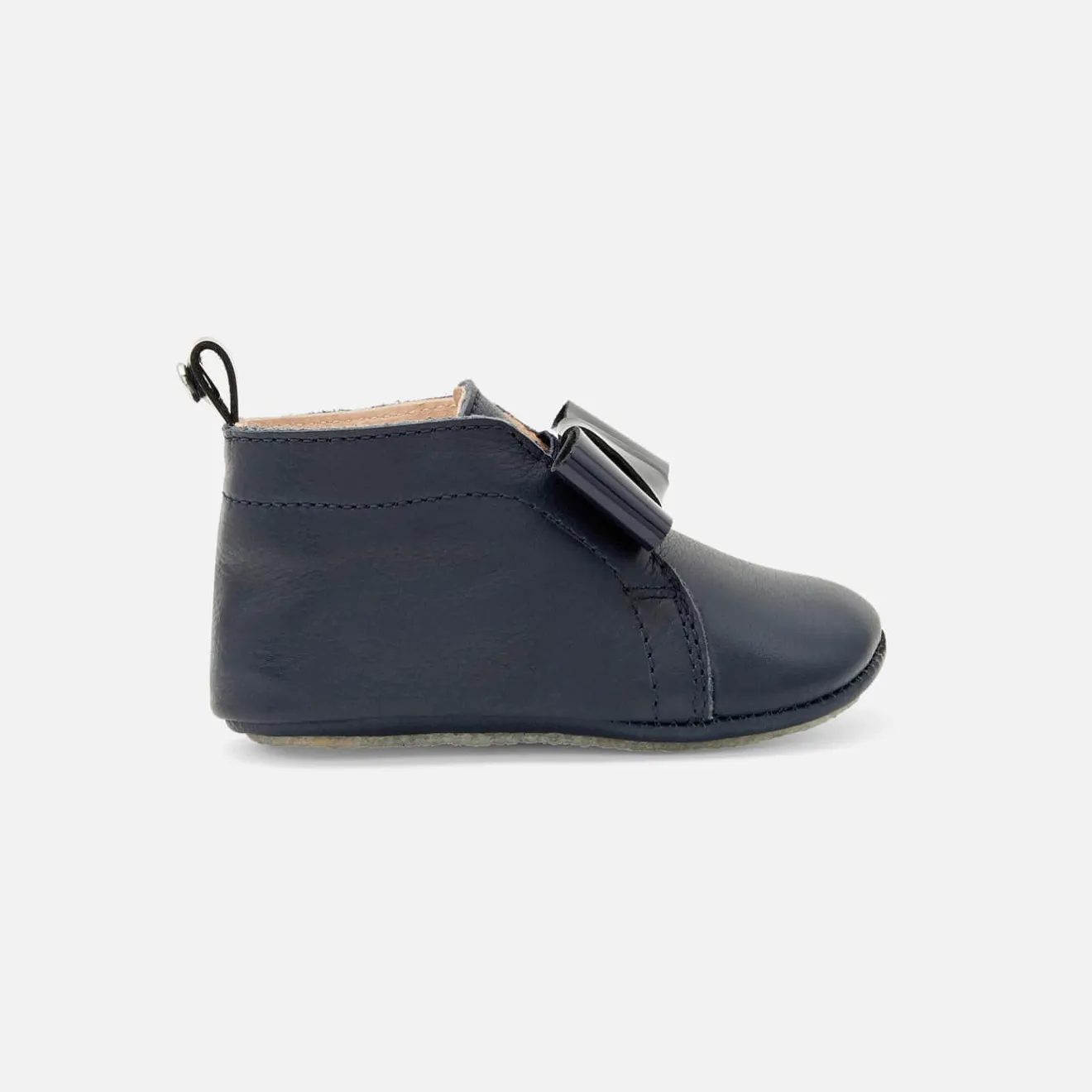 Chaussons|Chaussures-Jacadi Chaussons bébé fille en cuir - marine MARINE JACADI
