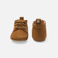 Chaussons|Chaussures-Jacadi Chaussons bébé garçon en cuir - NATUREL