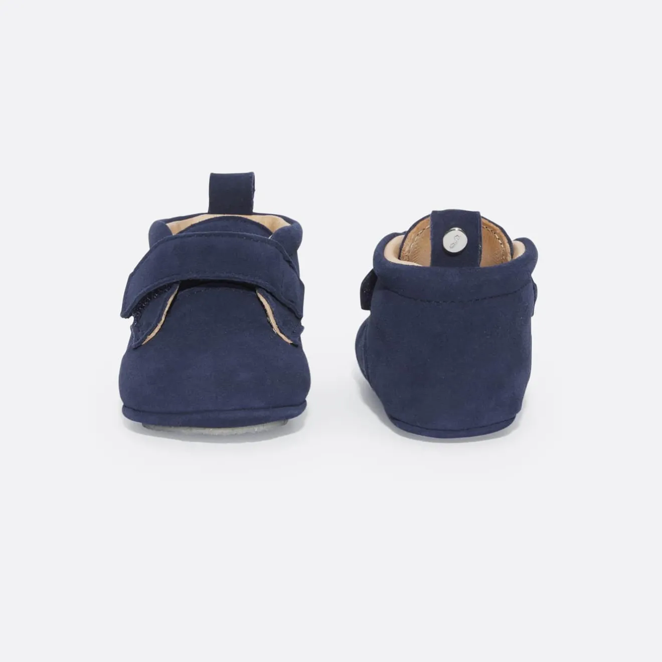 Chaussons|Chaussures-Jacadi Chaussons bébé garçon en cuir - BLEU