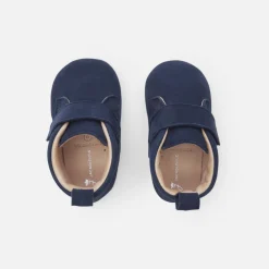 Chaussons|Chaussures-Jacadi Chaussons bébé garçon en cuir - BLEU