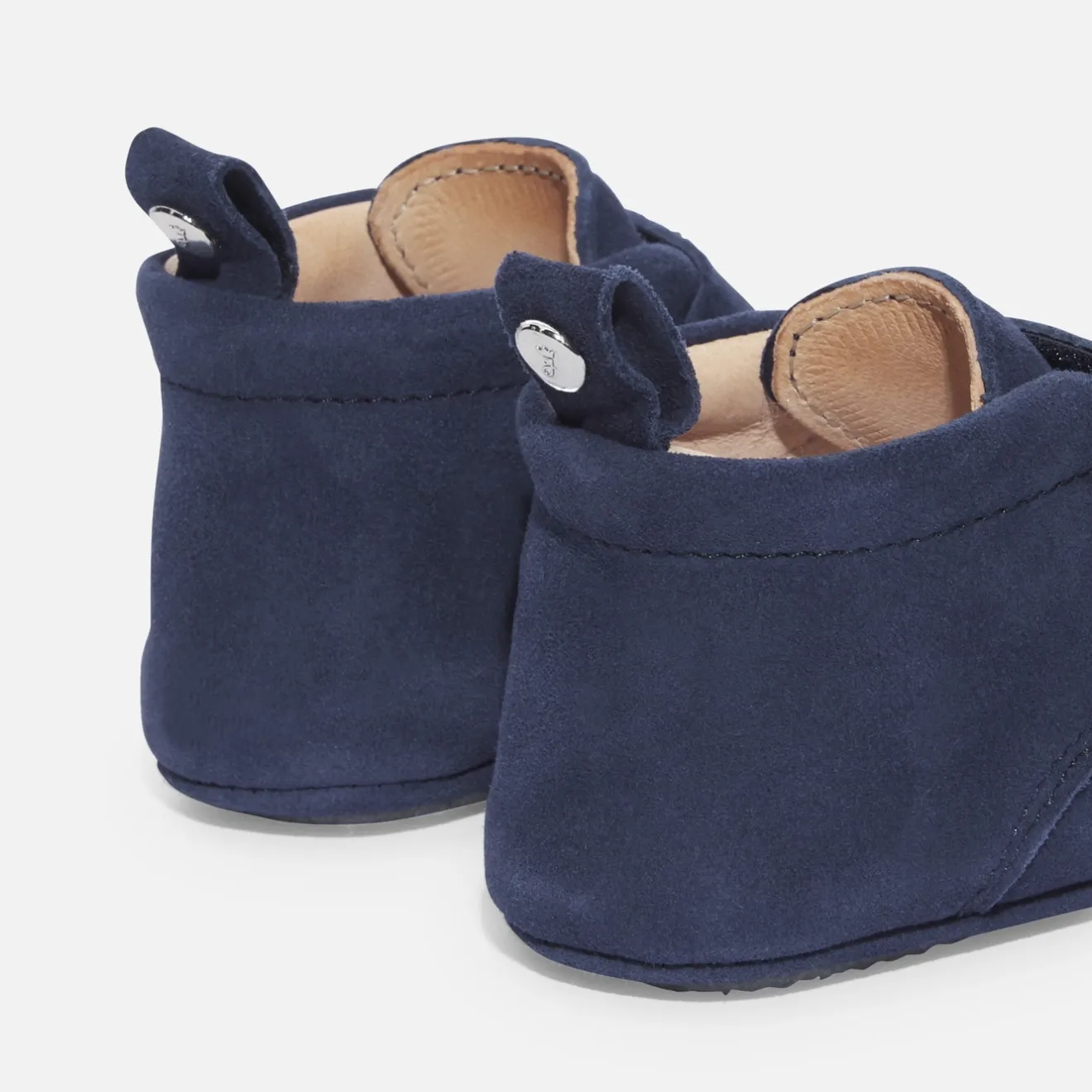 Chaussons|Chaussures-Jacadi Chaussons bébé garçon en cuir - BLEU