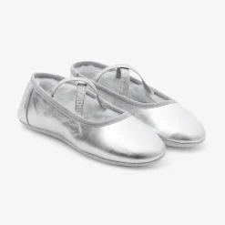 Chaussons|Chaussures En Toiles-Jacadi Chaussons fourrés enfant fille - ARGENT