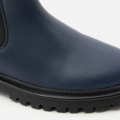 Boots Et Botillons|Chaussures-Jacadi Chelsea boots enfant fille en cuir lisse - marine MARINE JACADI