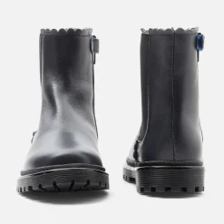 Boots Et Botillons|Chaussures-Jacadi Chelsea boots enfant fille en cuir lisse - marine MARINE JACADI