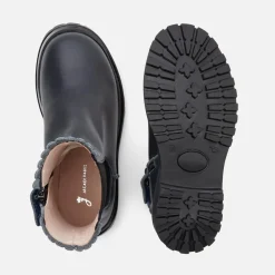 Boots Et Botillons|Chaussures-Jacadi Chelsea boots enfant fille en cuir lisse - marine MARINE JACADI