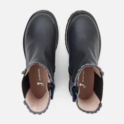 Boots Et Botillons|Chaussures-Jacadi Chelsea boots enfant fille en cuir lisse - marine MARINE JACADI