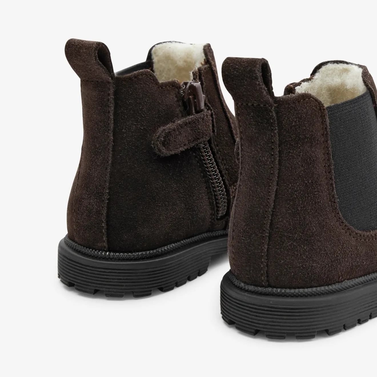 Boots Et Bottillons|Chaussures Fourrées-Jacadi Chelsea boots fourrées bébé garçon - MARRON