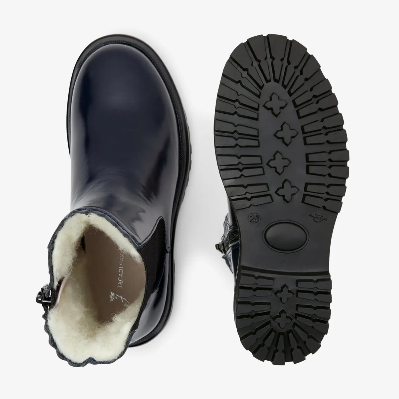 Chaussures Fourrées|Boots Et Botillons-Jacadi Chelsea boots fourrées enfant fille - marine MARINE JACADI