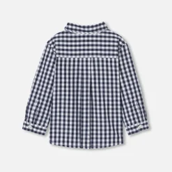 Chemise-Jacadi Chemise à carreaux bébé garçon - BLANC/MARINE