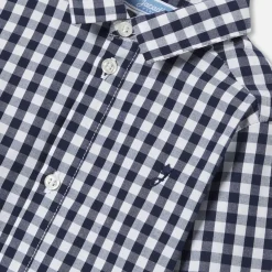 Chemise-Jacadi Chemise à carreaux bébé garçon - BLANC/MARINE