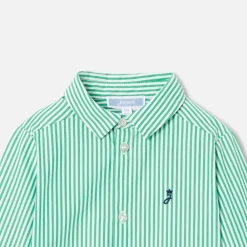 Chemise-Jacadi Chemise bébé garçon - BLANC/VERT