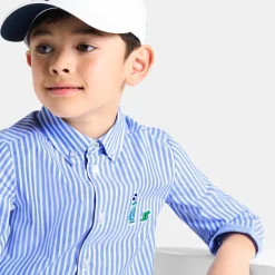 Chemise-Jacadi Chemise enfant garçon en popeline rayée - BLANC/BLEU