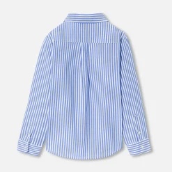 Chemise-Jacadi Chemise enfant garçon en popeline rayée - BLANC/BLEU