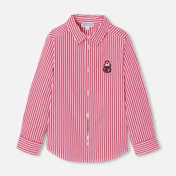 Chemise-Jacadi Chemise enfant garçon en popeline rayée - BLANC/ROUGE