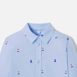 Chemise-Jacadi Chemise enfant garçon motifs parisiens - bleu clair BLEU CLAIR JACADI