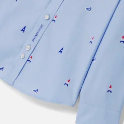 Chemise-Jacadi Chemise enfant garçon motifs parisiens - bleu clair BLEU CLAIR JACADI