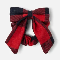 Accessoires-Jacadi Chouchou enfant fille en flanelle - MARINE/ROUGE