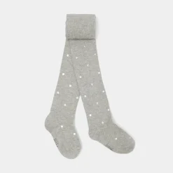 Accessoires-Jacadi Collants à pois en Lurex enfant fille - gris chine clair GRIS CHINE CLAIR JACADI