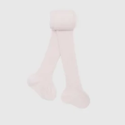 Accessoires-Jacadi Collants côtelés bébé fille - rose pale ROSE PALE JACADI