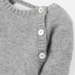 Combinaison, Barboteuse Et Ensemble-Jacadi Combinaison bébé en cachemire - gris chine clair GRIS CHINE CLAIR JACADI