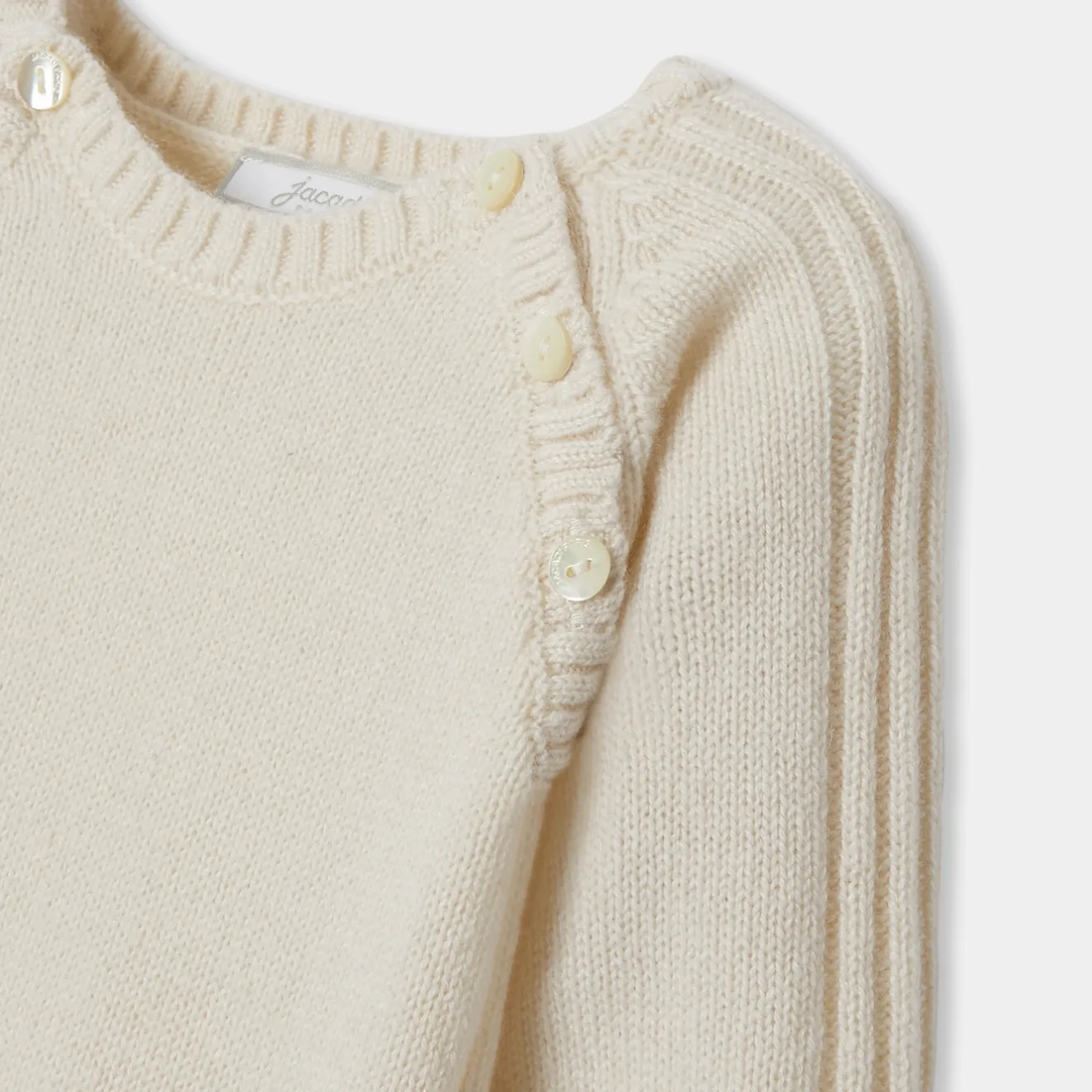 Combinaison, Barboteuse Et Ensemble-Jacadi Combinaison bébé en cachemire - blanc doux BLANC DOUX JACADI