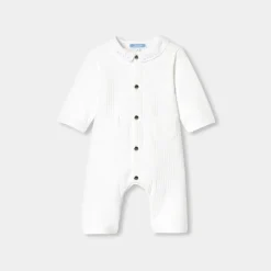 Combinaison, Barboteuse Et Ensemble-Jacadi Combinaison bébé en jersey quilté - blanc BLANC JACADI