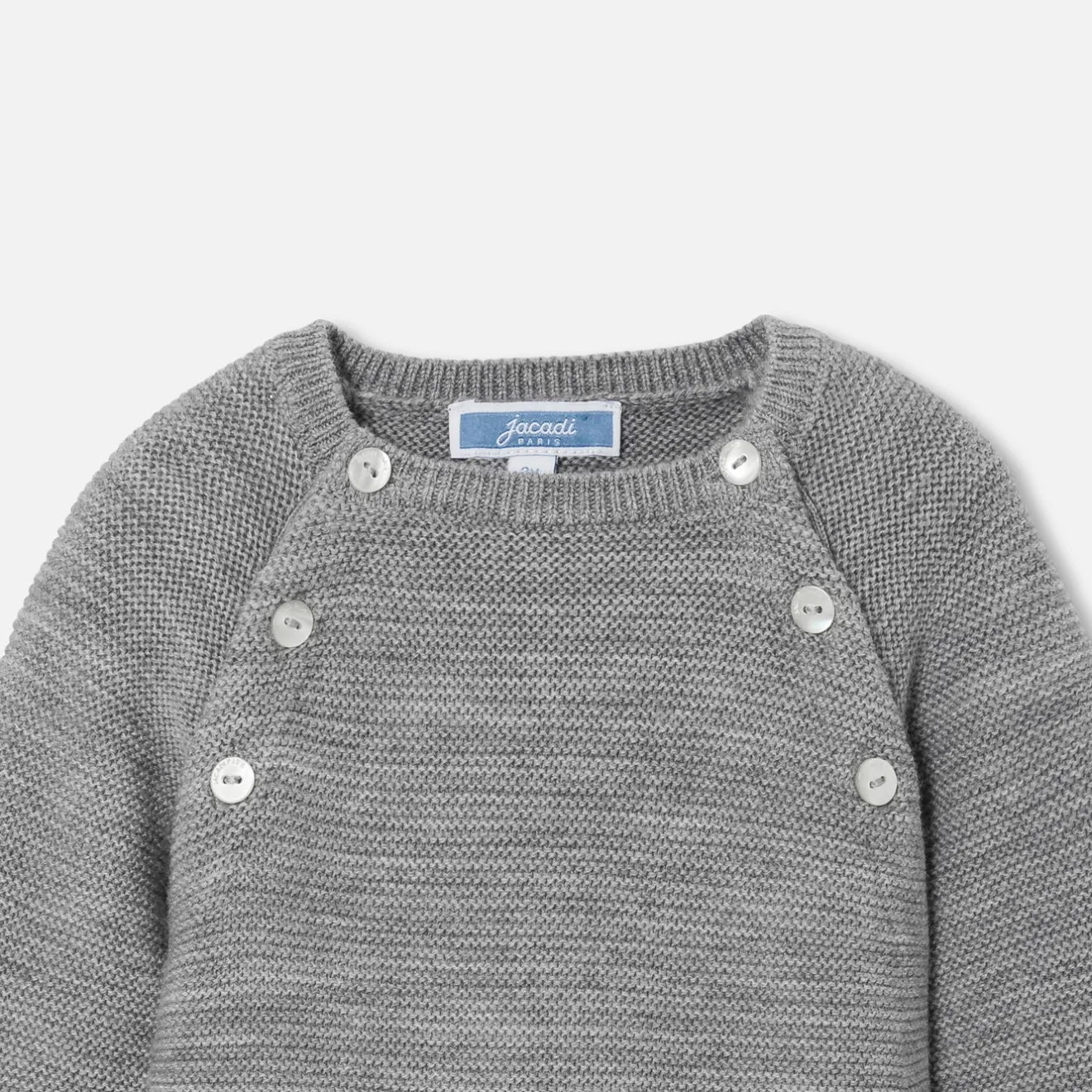 Combinaison, Barboteuse Et Ensemble-Jacadi Combinaison bébé en laine mérinos - gris chine clair GRIS CHINE CLAIR JACADI