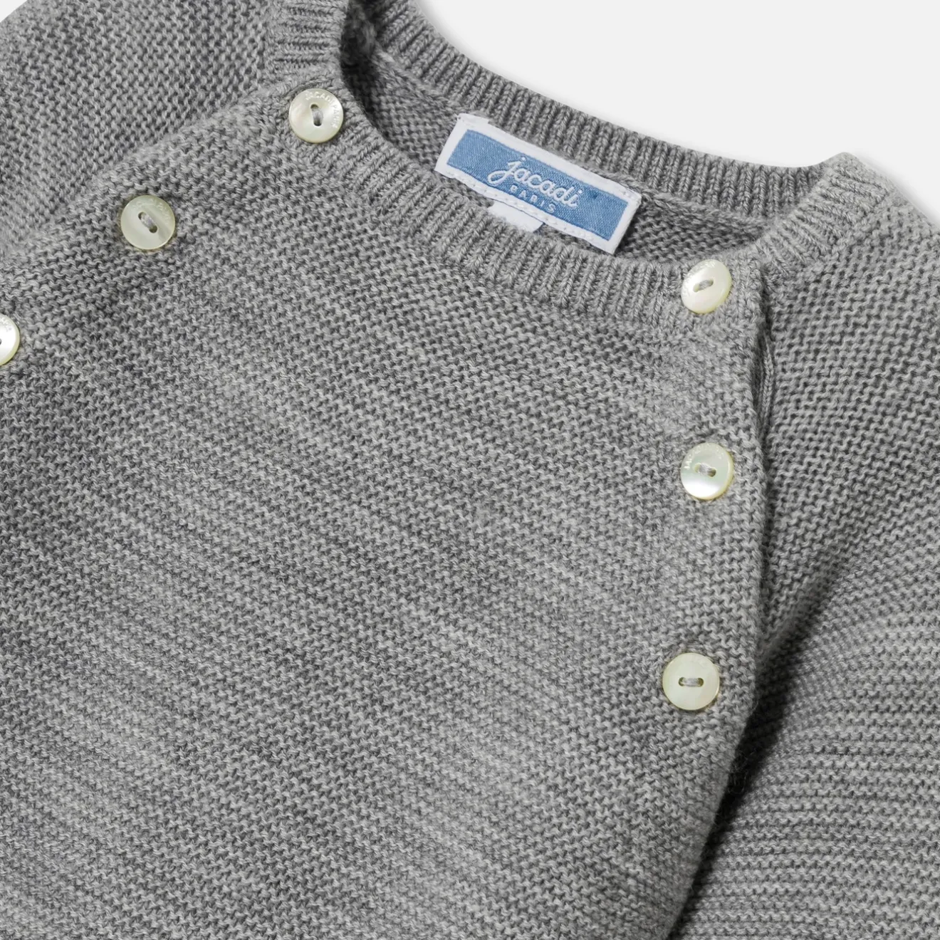 Combinaison, Barboteuse Et Ensemble-Jacadi Combinaison bébé en laine mérinos - gris chine clair GRIS CHINE CLAIR JACADI