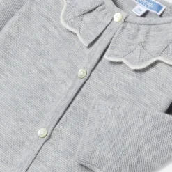 Combinaison, Barboteuse Et Ensemble-Jacadi Combinaison bébé fille en point mousse - gris chine clair GRIS CHINE CLAIR JACADI