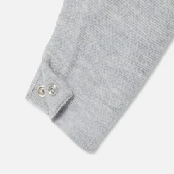 Combinaison, Barboteuse Et Ensemble-Jacadi Combinaison bébé fille en point mousse - gris chine clair GRIS CHINE CLAIR JACADI