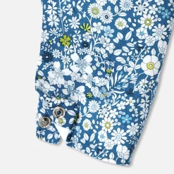 Combinaison, Barboteuse Et Ensemble-Jacadi Combinaison bébé fille en Tissu Liberty - lore BLEU/MULTICO